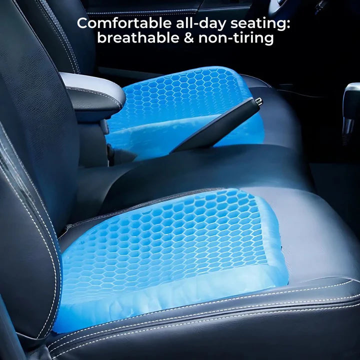 Orthopedic Gel Seat Cushion for Tailbone & Lower Back Pain Relief - Ergonomic Support for Office, Car, & Home Use