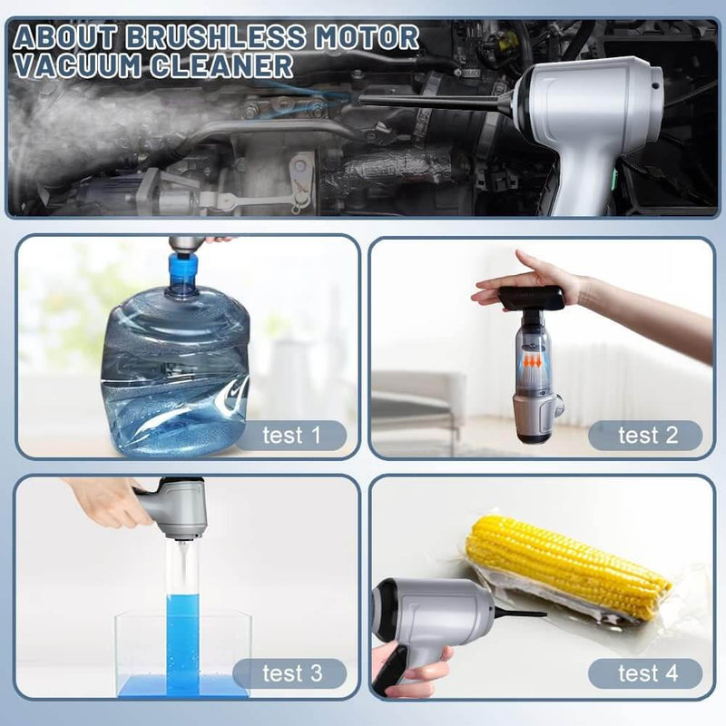 3-in-1 Cordless Brushless Car Vacuum Cleaner - Powerful, Portable & Versatile for Ultimate Car Cleaning