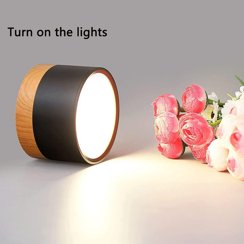 Stylish Pink Flush Wood Finish Ceiling Light - Modern Lighting Fixture for Home Decor