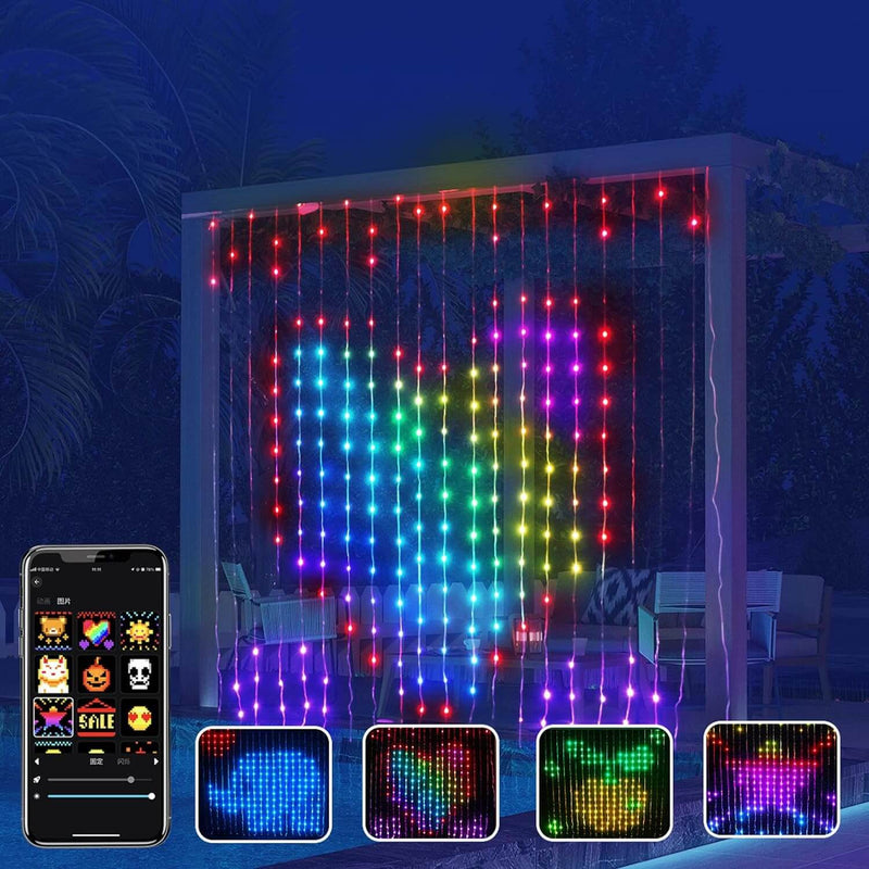 DIY Smart LED Curtain Lights - Sync with Music & App Control for Home Decor