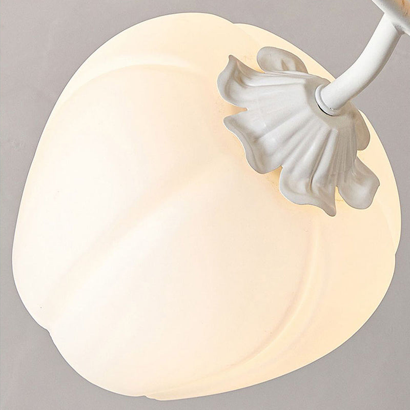 Elegant Floral Glass Shade Ceiling Light Fixture - Stylish Home Lighting Decor