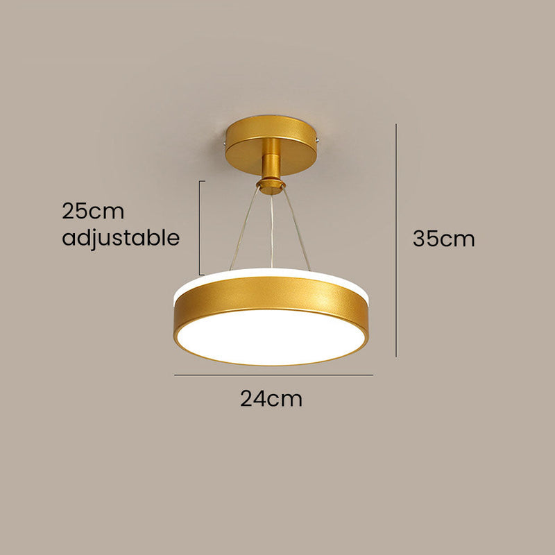 Stylish Modern Metal LED Pendant Ceiling Light Fixture - Sleek Design for Home & Office