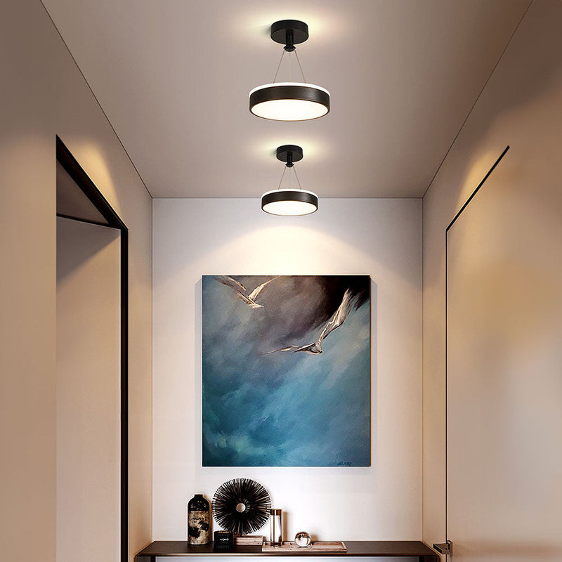 Stylish Modern Metal LED Pendant Ceiling Light Fixture - Sleek Design for Home & Office