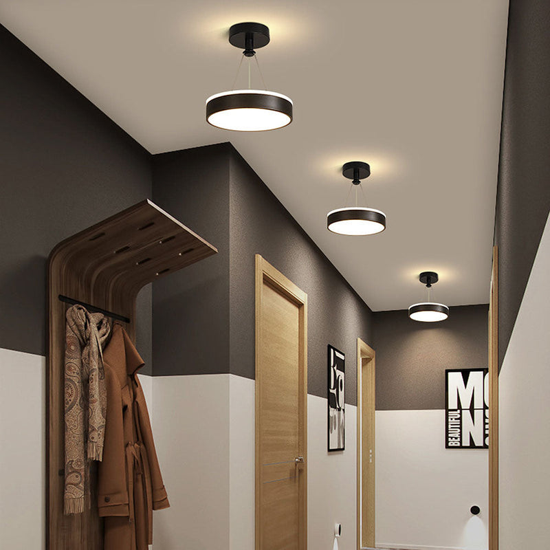Stylish Modern Metal LED Pendant Ceiling Light Fixture - Sleek Design for Home & Office