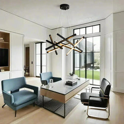 8-Light Modern LED Sputnik Chandelier - Stylish Ceiling Light Fixture for Contemporary Home Decor
