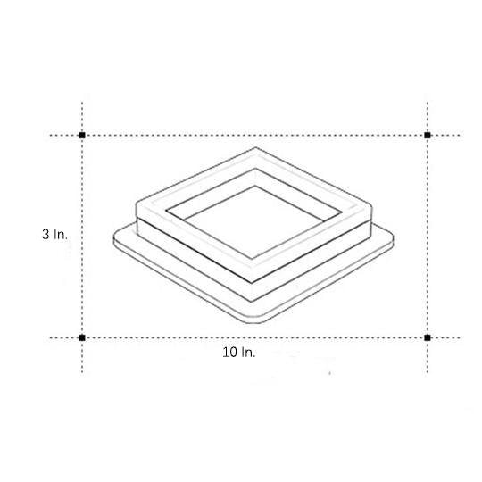Contemporary Square LED Flush Mount Ceiling Light - Sleek Metal & Acrylic Design for Modern Interiors