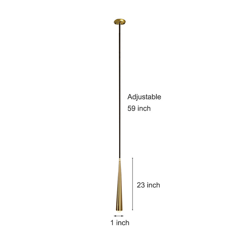 Modern Elongated Cylinder Island Pendant Light - Metal & Acrylic Kitchen Lighting Fixture