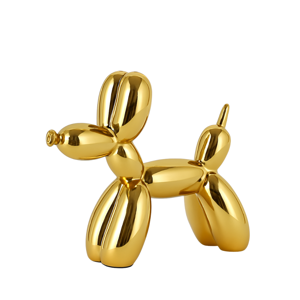 Gold Balloon Dog Sculpture