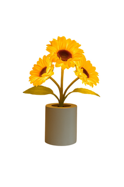 Sunflower Vase Lamp – Cheerful Light, Natural Charm