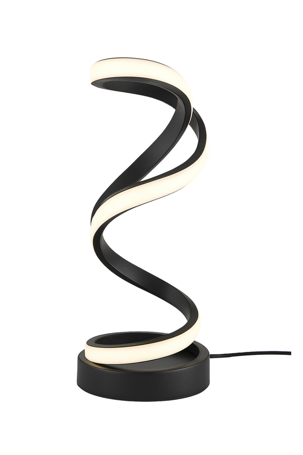 Sculptural Wave LED Lamp – Futuristic Simplicity