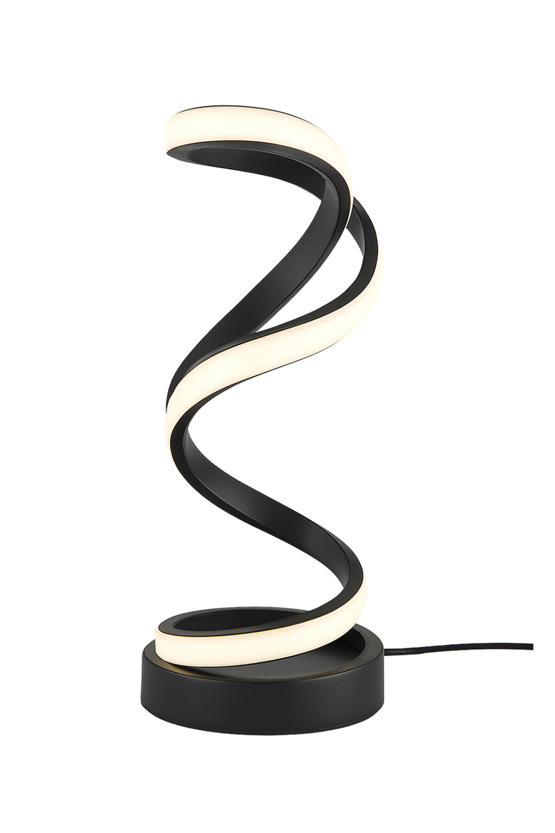 Sculptural Wave LED Lamp – Futuristic Simplicity