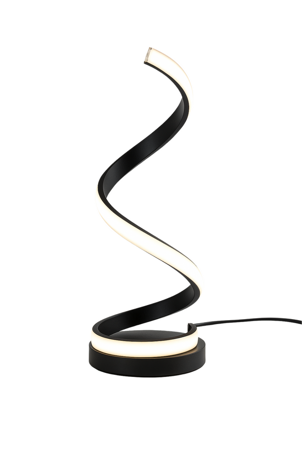 Luminous Spiral LED Lamp – Artistic Form, Effortless Glow