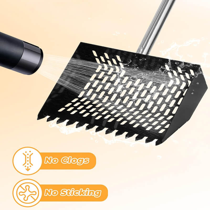 3-in-1 Metal Chicken Poop Scooper & Rake - Durable, Efficient Waste Removal Tool for Poultry Care
