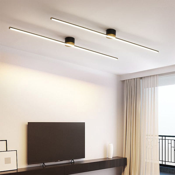 Sleek LED Ceiling Light - Modern Slim Linear Fixture for Contemporary Spaces