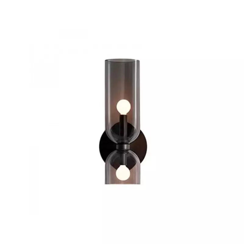 Modern Double Lamp Glass Wall Light - Elegant Indoor Lighting Fixture