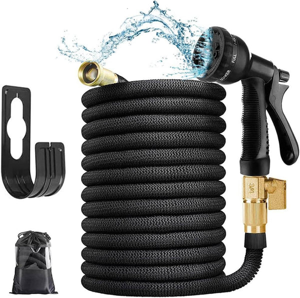 Expandable Flexible Garden Hose - Lightweight, Durable, and Kink-Free Design for Easy Watering