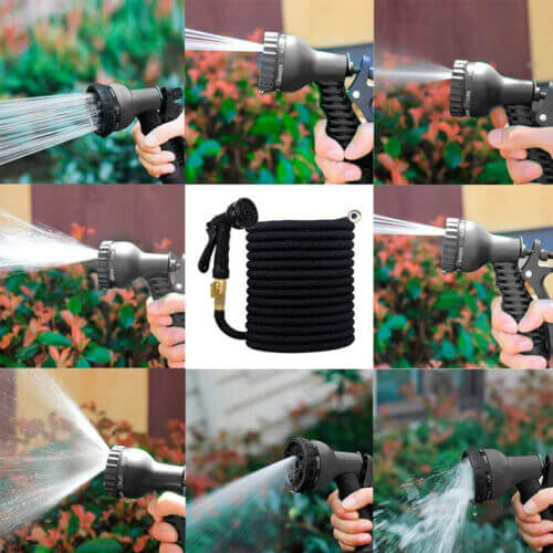 Expandable Flexible Garden Hose - Lightweight, Durable, and Kink-Free Design for Easy Watering