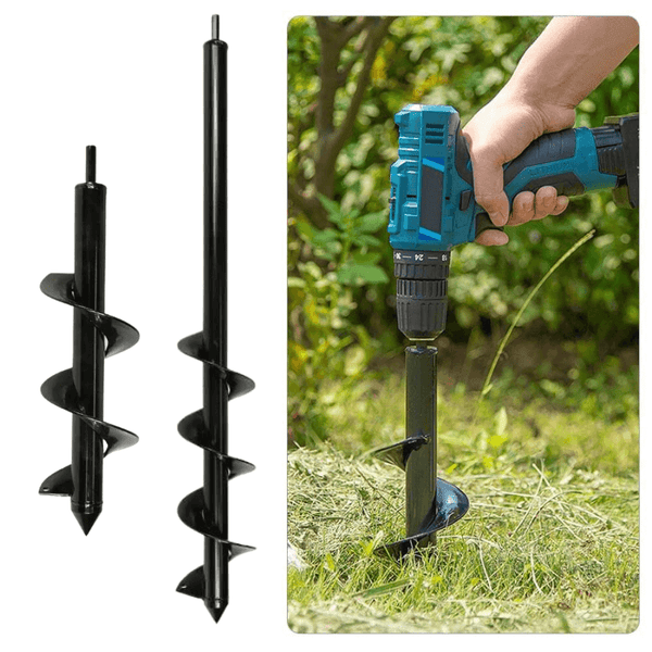 Gardening Auger Pro - Heavy-Duty Soil Drill for Effortless Planting & Digging | Ideal for Bulbs, Seeds, and Post Holes