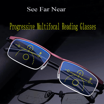 Smart Progressive Sunglasses with Adaptive Lenses for Ultimate Vision Comfort