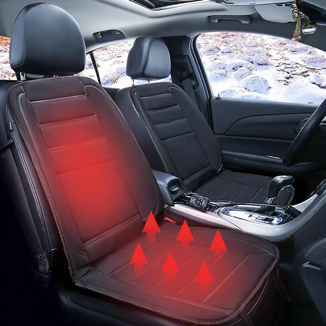 Premium Full Coverage Heated Car Seat Warmer Cushion Pad for Winter Comfort