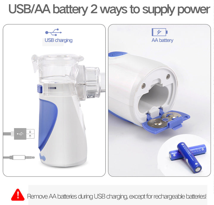 Portable Mesh Nebulizer for Adults & Kids - Compact, Quiet, and Efficient Inhalation Therapy
