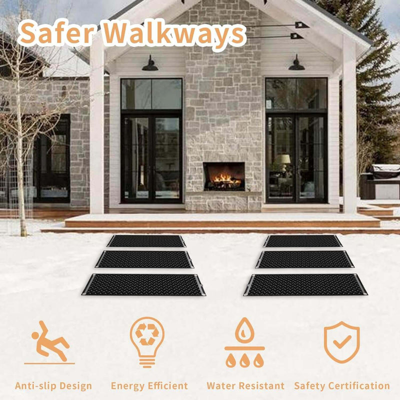 Premium Heated Snow Melting Mats - Efficient Ice & Snow Removal for Driveways, Walkways & Patios