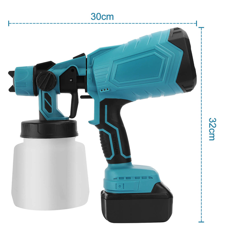 High-Pressure Cordless Paint Sprayer - Includes 2 Rechargeable Batteries for Extended Use