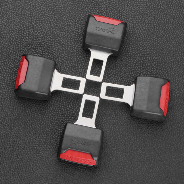 2-Pack Adjustable Car Seat Belt Clip Extender for Comfort & Safety - Universal Fit