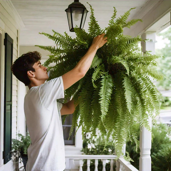 UV-Resistant Lifelike Boston Fern - Perfect for Outdoor Decor & Landscaping