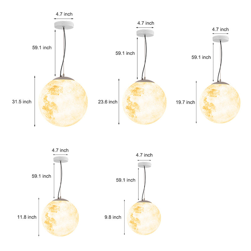 Waterproof Outdoor Resin Moon Texture Chandelier - Decorative Landscape Lighting for Gardens & Patios