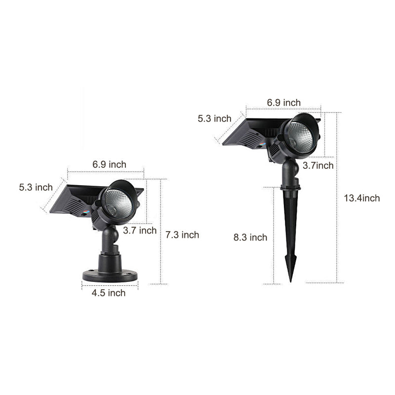 Adjustable Outdoor Solar Spot Lights - Solar-Powered Tree Lighting for Gardens & Pathways