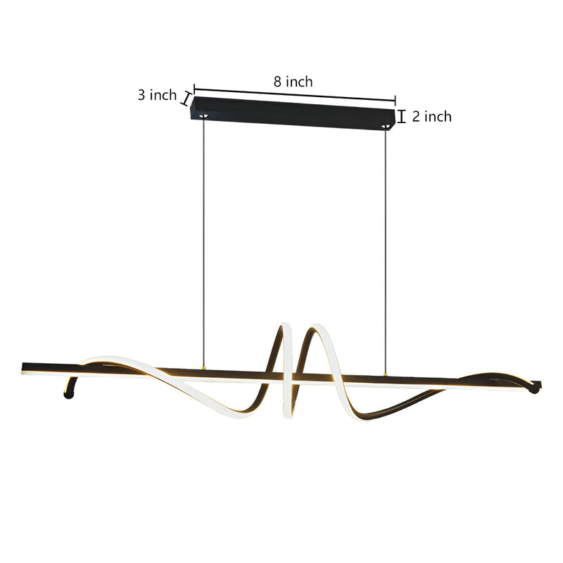 Nordic Creative LED Ceiling Chandelier - Stepless Dimming Kitchen Lighting Fixture