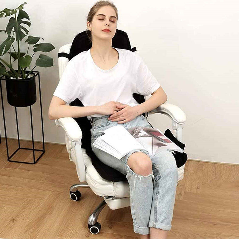 8-Mode Heated Massage Chair Pad with Neck & Back Cushion - Ideal for Home & Car Use