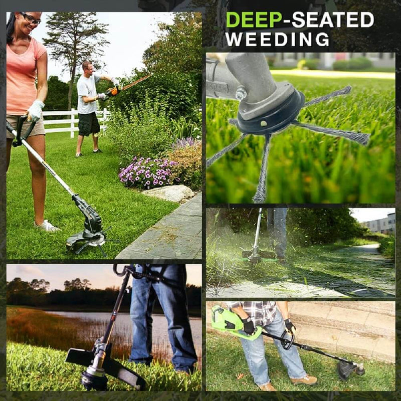 6-Inch Durable Metal Trimmer Head for 3-in-1 Grass Trimmer - Heavy-Duty Replacement Accessory
