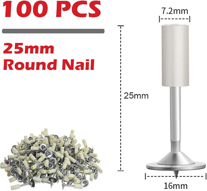 Compact Mini Steel Nail Gun & Rivet Tool - Heavy-Duty Fastening Solution for DIY Projects