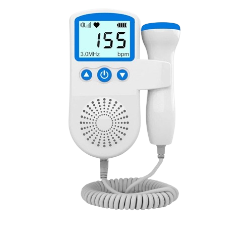 Fetal Doppler Heart Rate Monitor - Home Pregnancy Baby Heartbeat Sound Detector for Expecting Mothers
