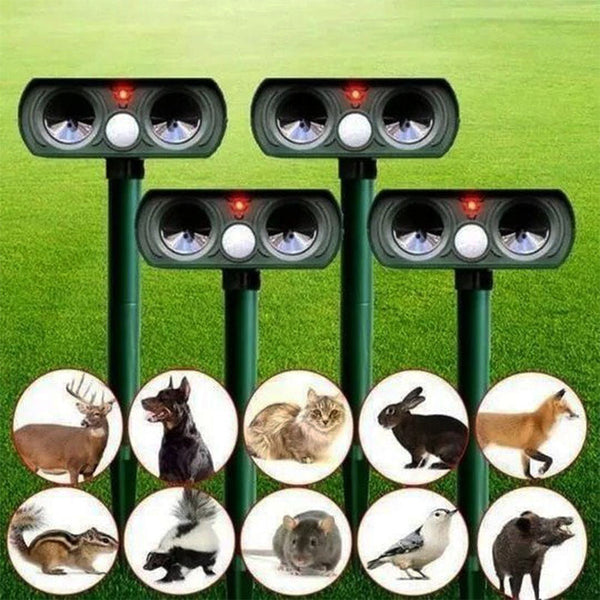 Solar-Powered Infrared Animal Pest Repeller - Eco-Friendly Outdoor Motion Sensor Device (1 Unit)