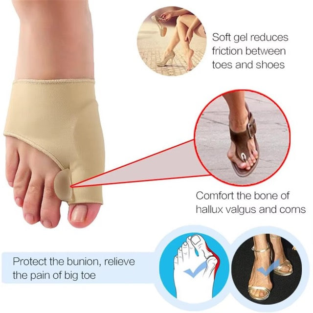 Orthopedic Toe Straightener with Therapeutic Massage Ball for Pain Relief and Alignment