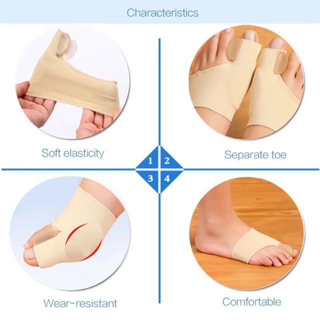 Orthopedic Toe Straightener with Therapeutic Massage Ball for Pain Relief and Alignment