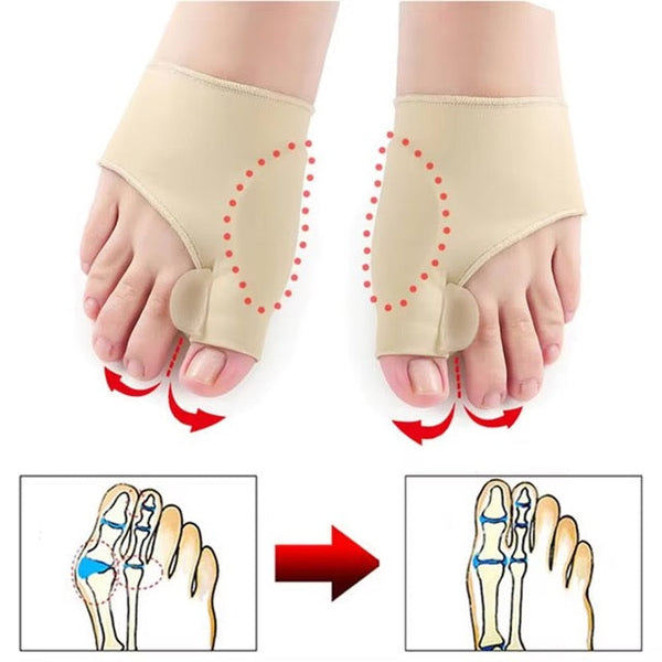 Orthopedic Toe Straightener with Therapeutic Massage Ball for Pain Relief and Alignment
