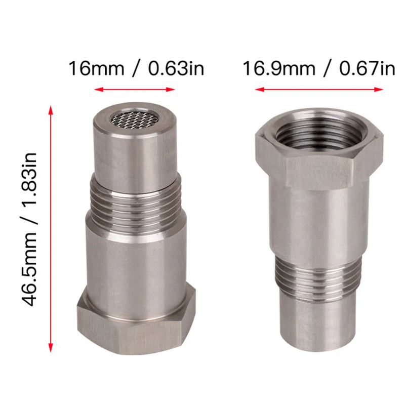Car O2 Sensor Adapter - CEL Fix Check Engine Light Eliminator M18x1.5 | Universal Oxygen Sensor Connector