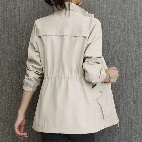 Women's Lightweight Water-Resistant Trench Coat - Stylish All-Season Versatile Outerwear