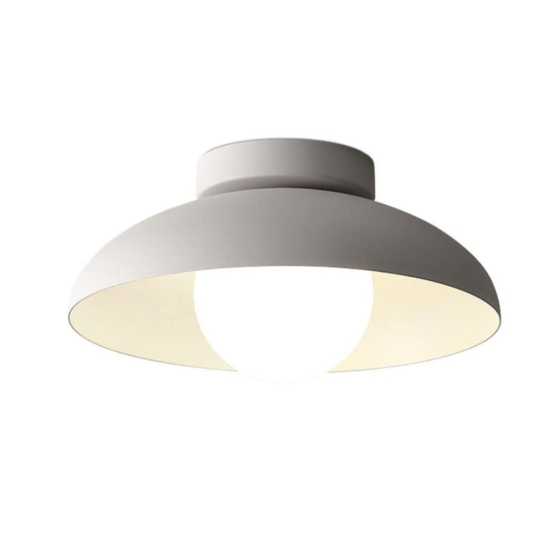 Modern White Dome Shade Ceiling Light Fixture - Stylish & Energy-Efficient Lighting for Home Decor