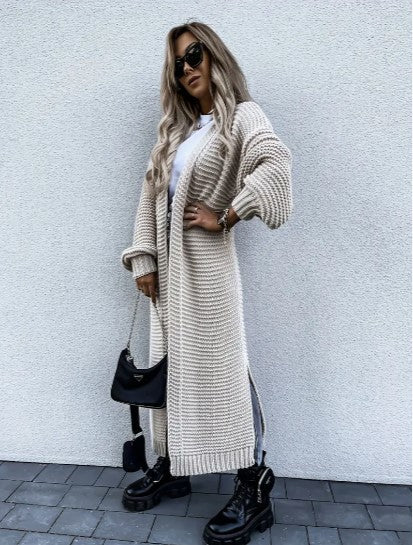 Women's Cozy Long Sleeve Knitted Cardigan - Versatile Knitwear for All Seasons | Stylish & Comfortable