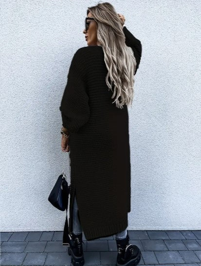 Women's Cozy Long Sleeve Knitted Cardigan - Versatile Knitwear for All Seasons | Stylish & Comfortable