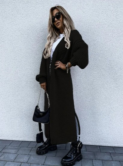 Women's Cozy Long Sleeve Knitted Cardigan - Versatile Knitwear for All Seasons | Stylish & Comfortable