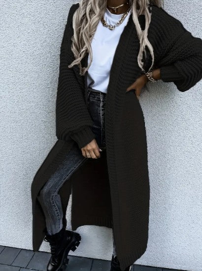 Women's Cozy Long Sleeve Knitted Cardigan - Versatile Knitwear for All Seasons | Stylish & Comfortable