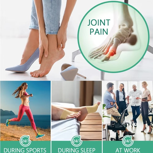 Orthopedic Toe Straightener with Therapeutic Massage Ball for Pain Relief and Alignment