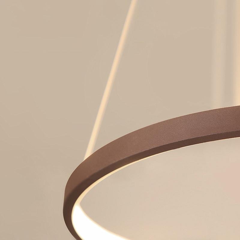 Modern Circle Linear Chandelier Ceiling Light - Sleek Design for Contemporary Spaces