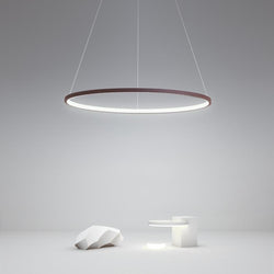Modern Circle Linear Chandelier Ceiling Light - Sleek Design for Contemporary Spaces